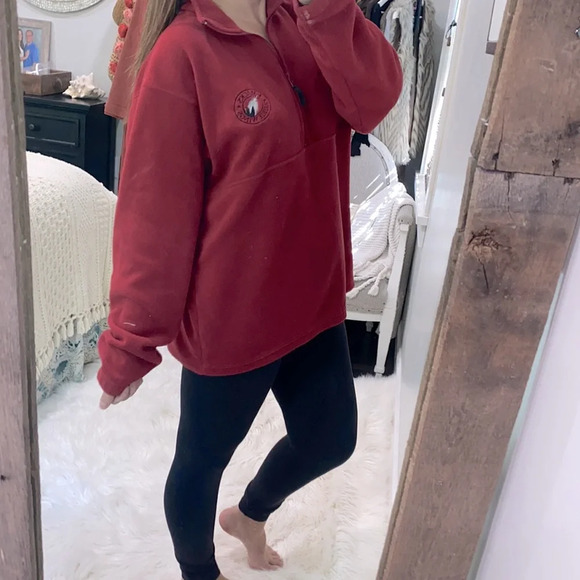 Columbia red fleece size large - Picture 5 of 9